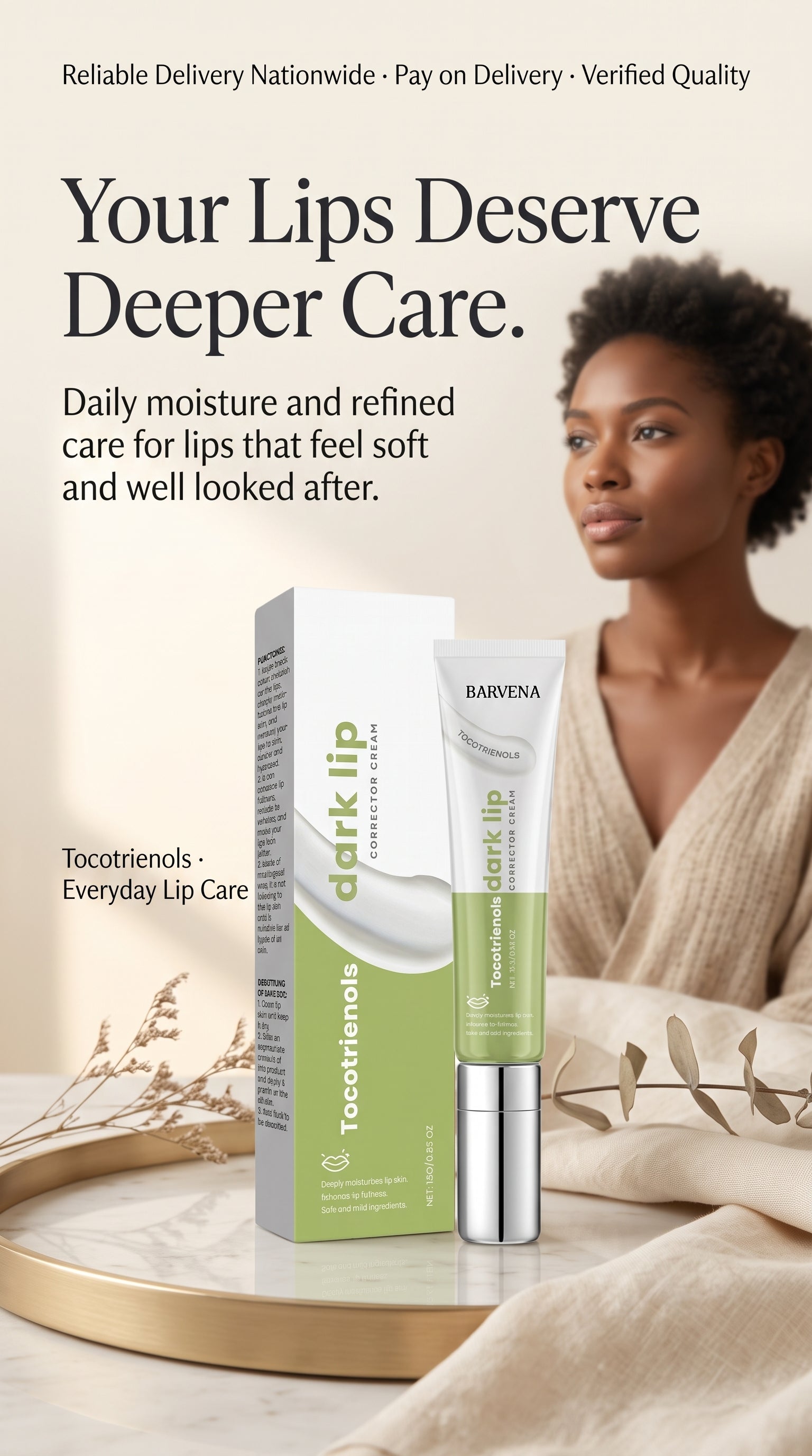 BARVENA Tocotrienols Dark Lip Corrector & Balm