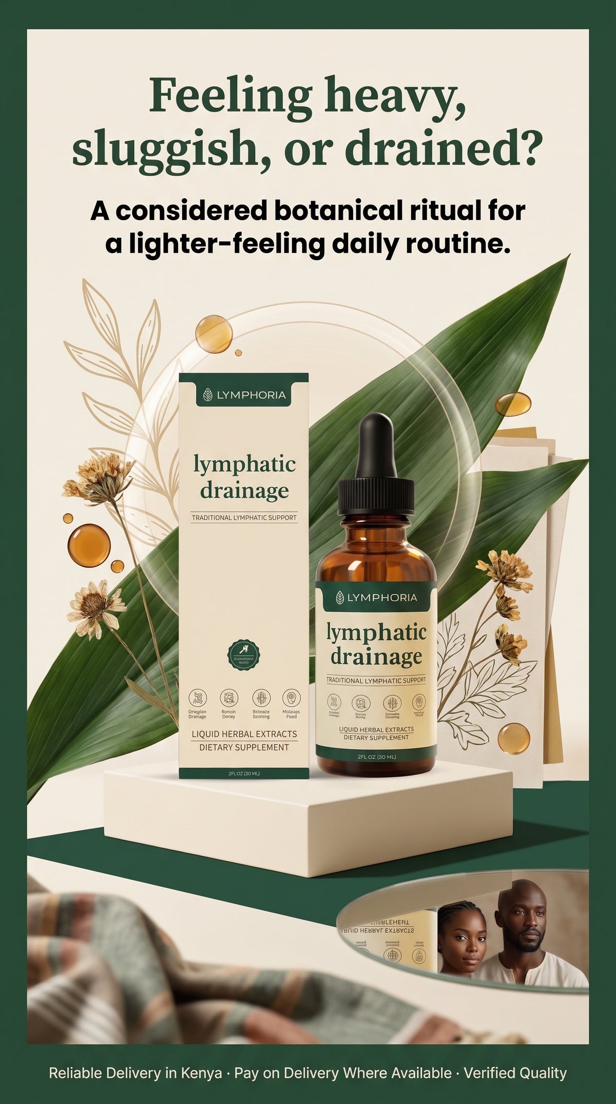 Lymphoria Botanical Flow Drops (Lymphatic Drainage Supplement)
